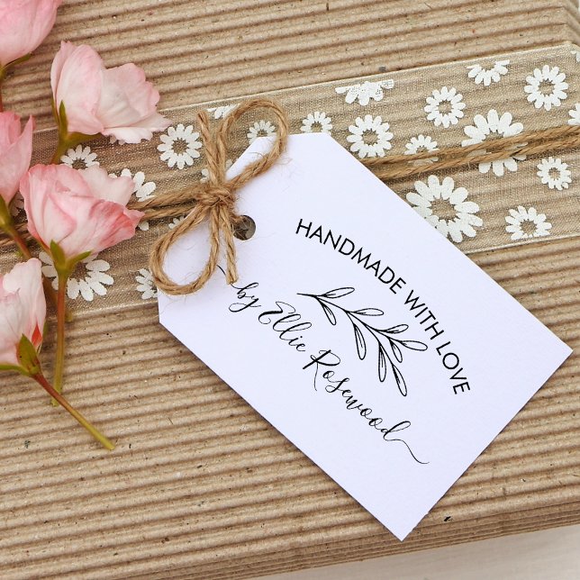 Carimbo De Borracha Script de Verdura Botânica Crie o Seu Próprio (Criador carregado)