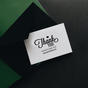 Carimbo De Borracha Script Simples Obrigado, Negócios Personalizados