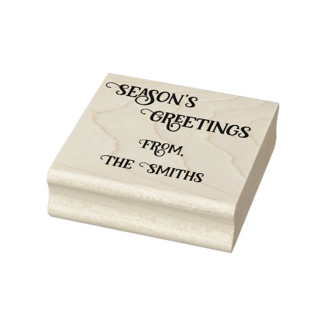 Carimbo De Borracha Season's Greetings Rubber Stamp (Carimbo)