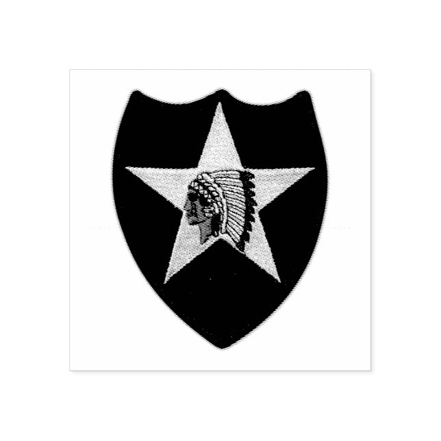 Carimbo De Borracha segundo Divisão de Infantaria Vetores Indígenas (Impressão)