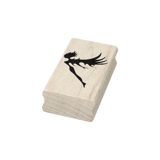 Carimbo De Borracha selo de arte de anjo moderno (Carimbo)