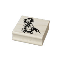 selo de arte de dragão tribal