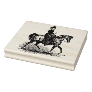 Carimbo De Borracha Selo de borracha equestre da arte do Victorian