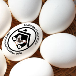 Carimbo De Borracha Selo de Cartão de Ovos de Fazenda Ovos Frescos Org