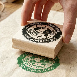 Carimbo De Borracha Selo de Embalagem de Marca Personalizada Ecológica