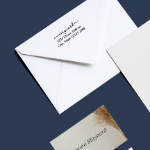 Selo de Endereço de Roteiro Moderno Personalizado