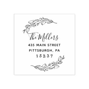 Carimbo De Borracha Selo feito sob encomenda do endereço do remetente