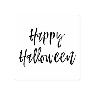 Carimbo De Borracha Selo moderno do roteiro feliz do Dia das Bruxas