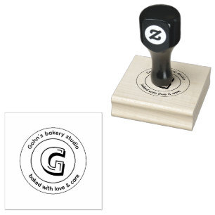 Carimbo De Borracha Selo Personalizado Gohn's Bakery Studio