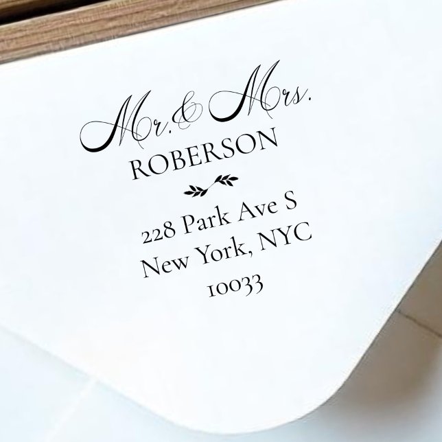 Carimbo De Borracha Senhor e Senhor Roteiro Casamento Simples Retorno  (Criador carregado)