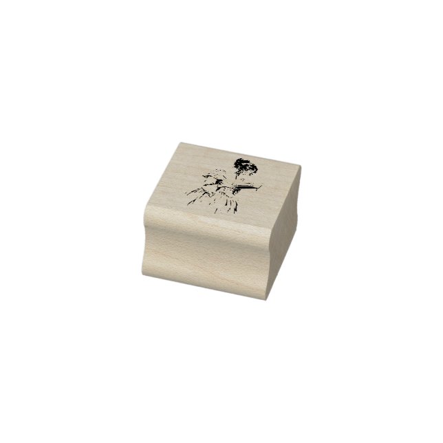 Carimbo De Borracha Senhora Victoriana Reading (Carimbo)