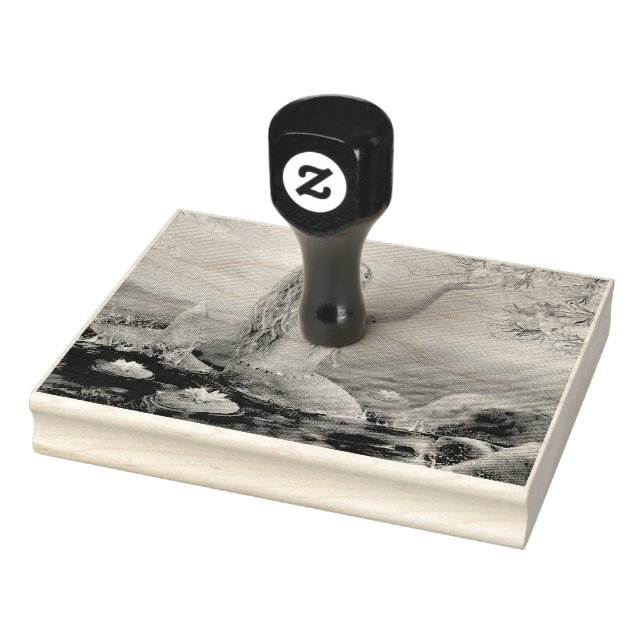 Carimbo De Borracha sereia de cabelos verdes (Carimbo)