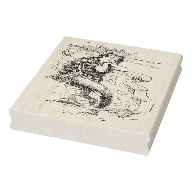 Carimbo De Borracha Sereia Vintage Borracha (Carimbo)