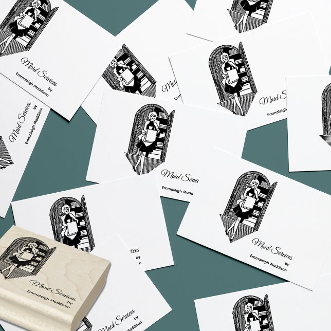 Carimbo De Borracha Serviços de Limpeza de 50 Retro (Criador carregado)