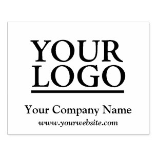 Carimbo De Borracha Seu logotipo, nome comercial, site