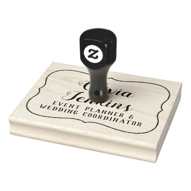 Carimbo De Borracha Seu nome personalizado e o quadro do suporte comer (Carimbo)