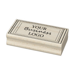 Carimbo De Borracha Seu selo de borracha de imagem de logotipo