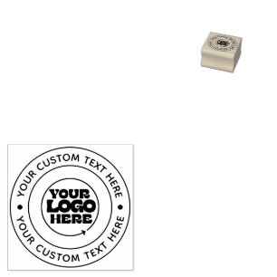 Carimbo De Borracha Seu selo de borracha de logotipo personalizado