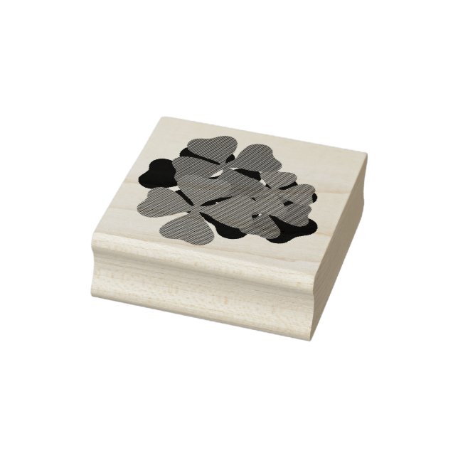 Carimbo De Borracha Shamrock irlandês, shamrock verde, trevo irlandês (Carimbo)