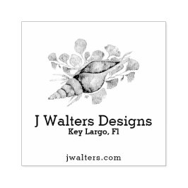 Carimbo De Borracha Shell Conical Moderno