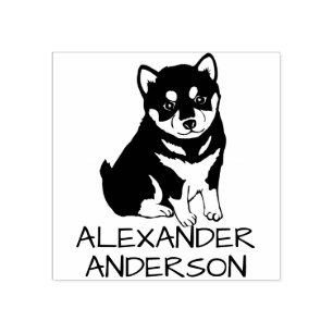 Carimbo De Borracha Shiba Inu Personalize