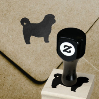 Carimbo De Borracha Shih Tzu Dog Breed Silhouette