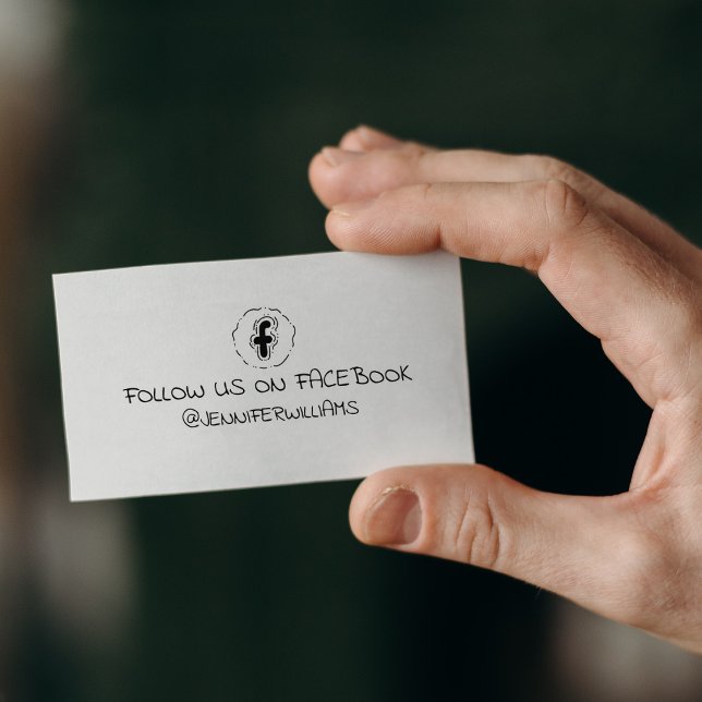 Carimbo De Borracha Siga-nos no Facebook, nas mídias sociais (Criador carregado)