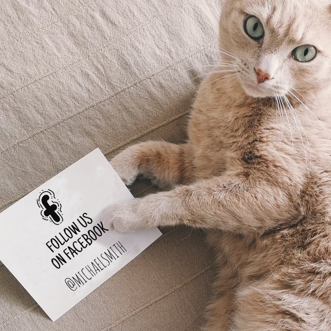 Carimbo De Borracha Siga-nos no Facebook, nas mídias sociais (Criador carregado)