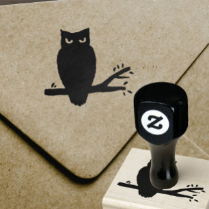 Carimbo De Borracha Silhouette da Noite Spooky