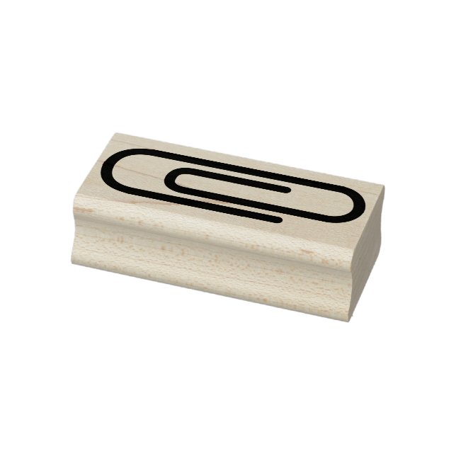 Carimbo De Borracha Silhouette de Paperclip Moderno (Carimbo)