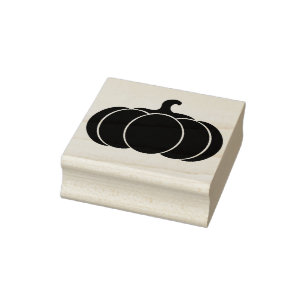 Carimbo De Borracha Silhueta da abóbora da colheita