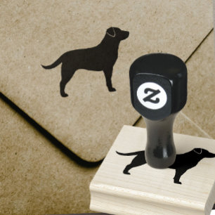 Carimbo De Borracha Silhueta de labrador retriever