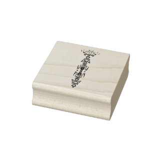 Carimbo De Borracha Símbolo abstrato (cetro)