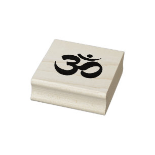 Carimbo De Borracha Símbolo de meditação hindu Yoga indiano