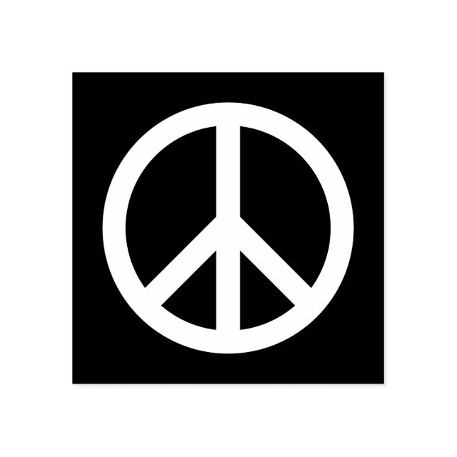 Carimbo De Borracha Símbolo PEACE (Impressão)