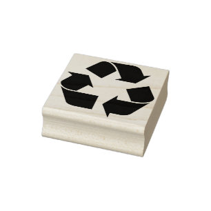 Carimbo De Borracha Símbolo reciclagem de arte