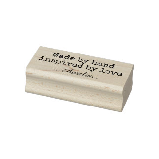 Carimbo De Borracha Simple Handmade Packaging Stamp