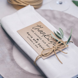 Carimbo De Borracha Simples Agradecimentos de Casamento