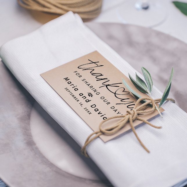 Carimbo De Borracha Simples Agradecimentos de Casamento (Criador carregado)