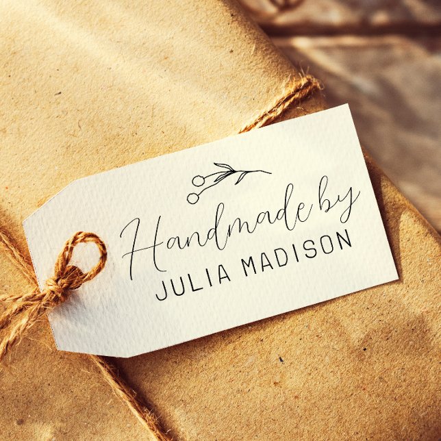 Carimbo De Borracha Simples Botânico Desenhado À Mão (Criador carregado)