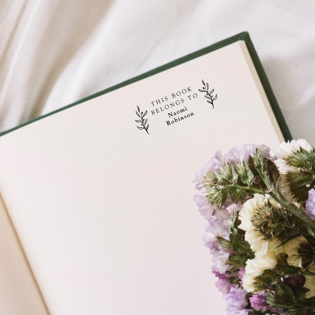 Carimbo De Borracha Simples Clássico Deixa A Biblioteca Do Nome Person (Criador carregado)