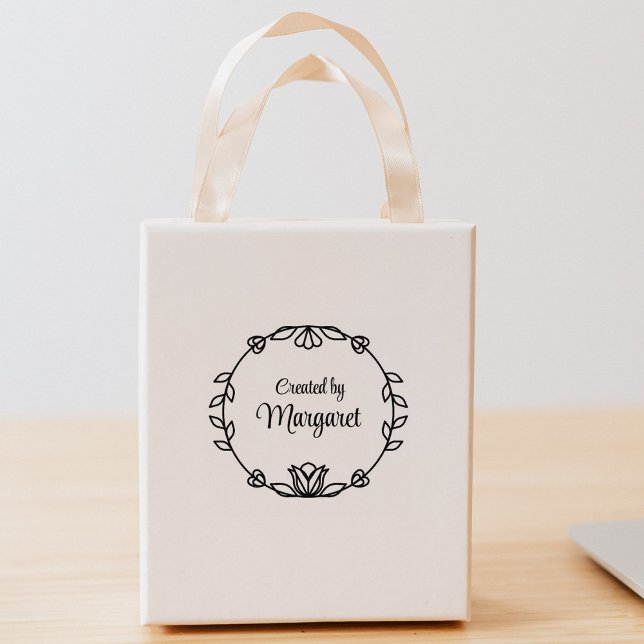 Carimbo De Borracha Simples Criado por Nome Personalizado (Criador carregado)