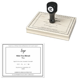 Carimbo De Borracha Simples e elegante lei de chalé