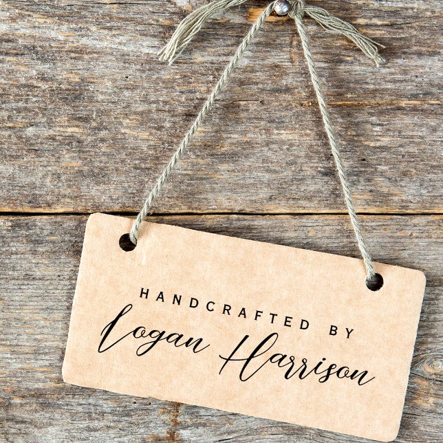 Carimbo De Borracha Simples Feito à Mão Personalizado (Simple Handcrafted By Personalized Rubber Stamp)
