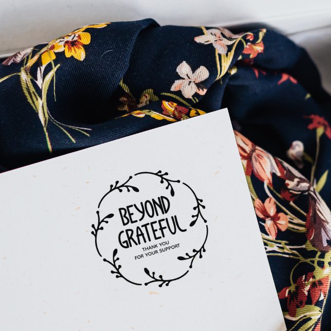 Carimbo De Borracha Simples Ferida Muito Obrigado (Criador carregado)