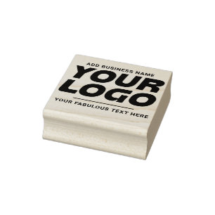 Carimbo de Borracha Simples Personalizado com Logo