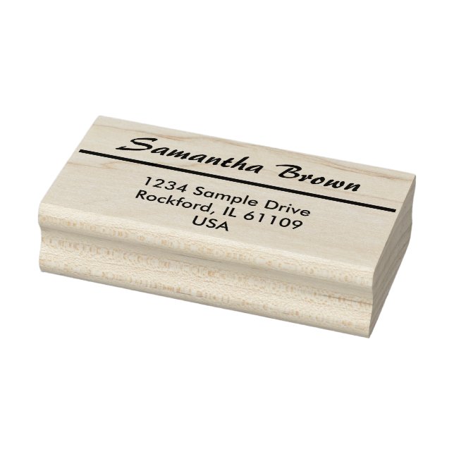 Carimbo De Borracha Simplesmente Design com stripe + suas ideias (Carimbo)