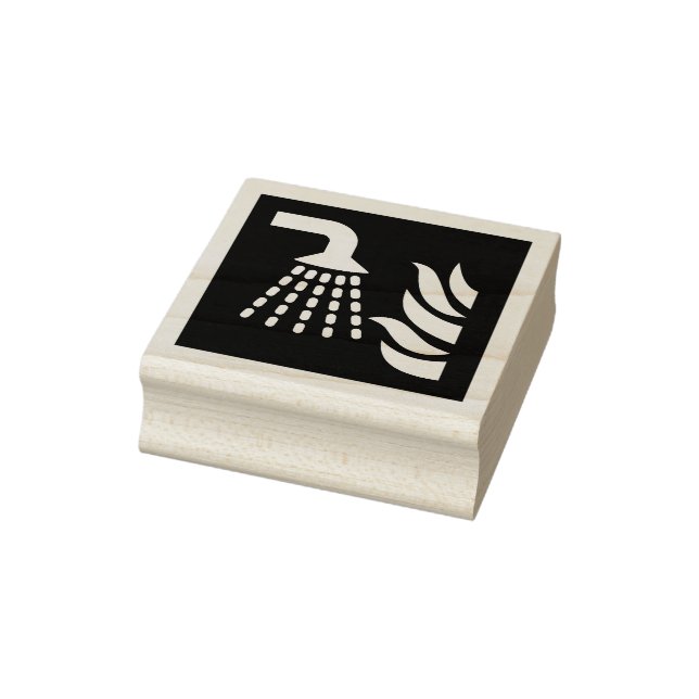 Carimbo De Borracha Sinal de Segurança do Aplicador de Nevoeiro da Águ (Carimbo)