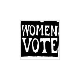 Carimbo De Borracha Sinal de voto das mulheres