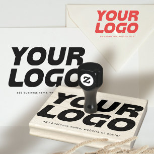 Carimbo De Borracha Site de Mídia Social com Logotipo de Negócios Pers